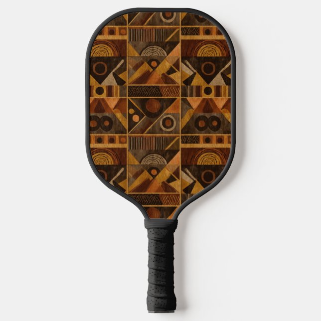 Raquette De Pickleball Rustic Southwestern Stripe Pattern (4) (Recto)