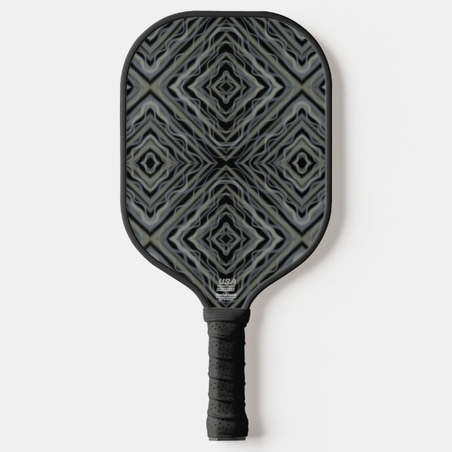 Raquette De Pickleball Rythme pulsif Art Abstrait moderne Illustration (Recto)
