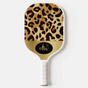 Raquette De Pickleball Sac électronique Empreinte de léopard Brown