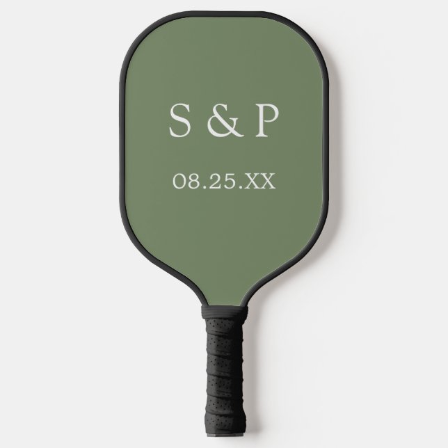 Raquette De Pickleball Sage Green Mariage Pickleball Paddle (Recto)
