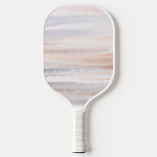 Raquette De Pickleball Sandy Beach Été Tan Aquarelle Abstraite