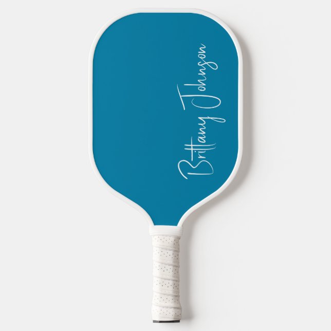 Raquette de Pickleball Sarcelle Monogrammée (Recto)