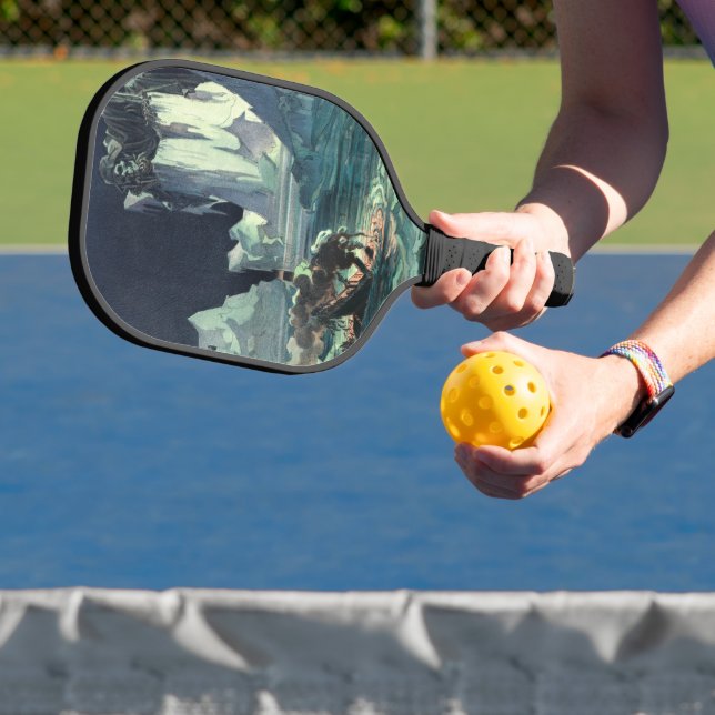 Raquette De Pickleball Sargasso Sea Grim Reaper & Sinking du Titanic (Insitu)