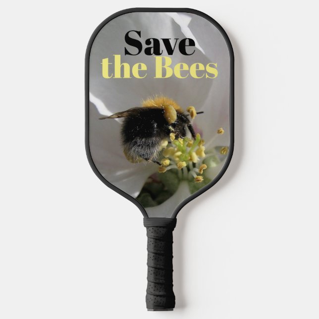 Raquette De Pickleball Sauvez les abeilles Bumble Bee Photo (Recto)