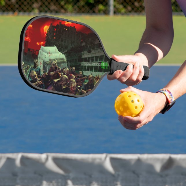 Raquette De Pickleball Scène d'Halloween apocalyptique de SlipperyJoe gra (Insitu)