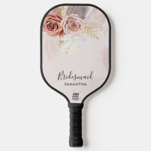 Raquette De Pickleball Script de servante d'accueil personnalisé Terracot