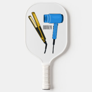 Raquette De Pickleball Sèche-cheveux & lisseuse-cheveux illustration