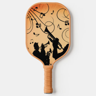 Raquette De Pickleball Section Trumpet Jazz Musique Orange Rust