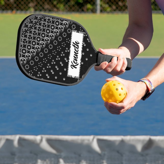 Raquette De Pickleball Séquence Centesimal 12chiffres Fibonacci par K Yon (Insitu)