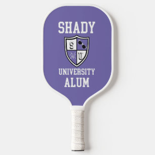 Raquette De Pickleball Shady University Alum grad alma mater periwinkle