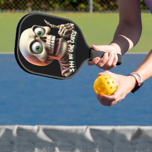 Raquette De Pickleball SHHH... Personne Ne S'Occupe Du Squelette Aux Yeux