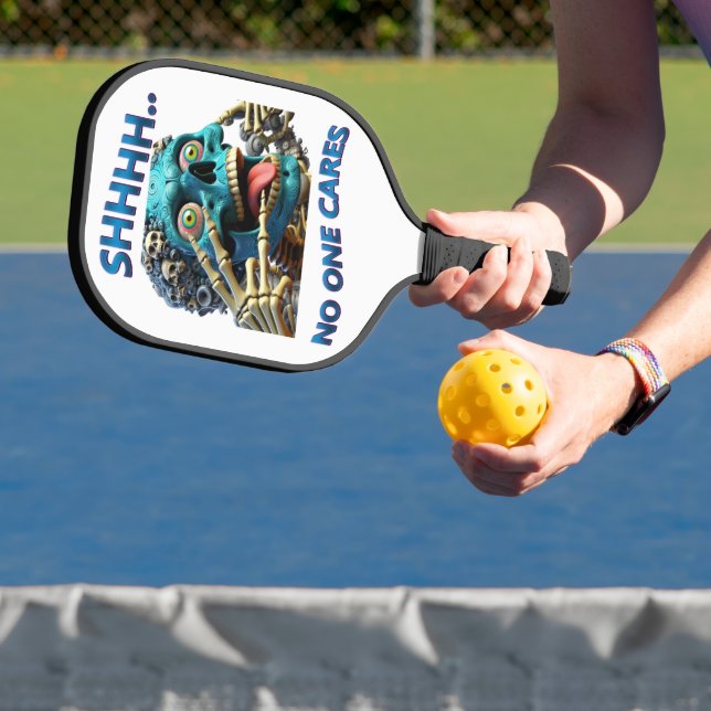 Raquette De Pickleball Silent Skeleton : Shhh, Personne Ne S'En Soucie (Insitu)