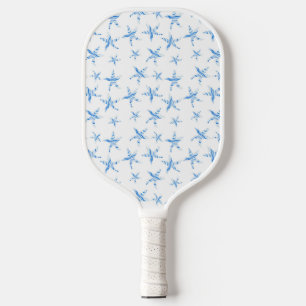 Raquette De Pickleball silhouette bleue de l'étoile de mer