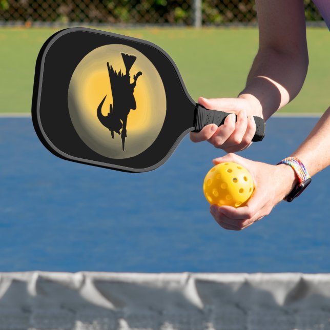 Raquette De Pickleball Silhouette de sorcière volante (Insitu)
