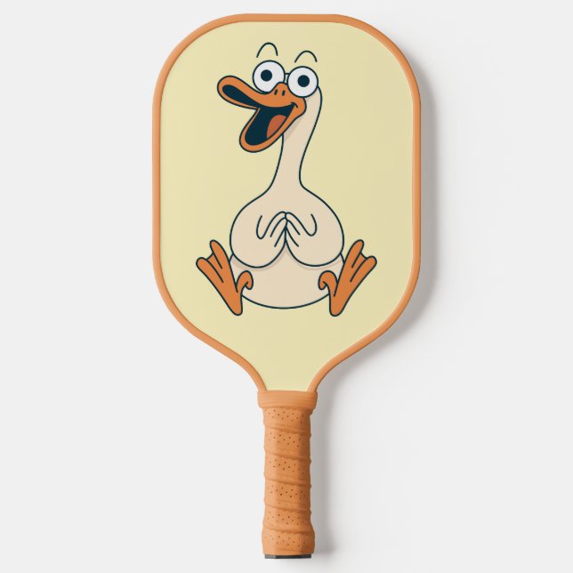 Raquette De Pickleball Silly Goose, Quirky, Funny Cartoon Goose (Recto)