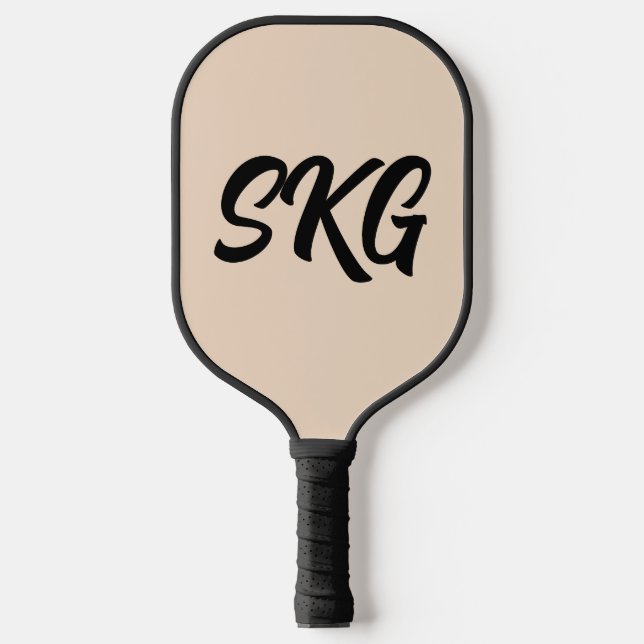 RAQUETTE DE PICKLEBALL SIMPLE 3 LETTRES MONOGRAM PICKLEBALL PADDLE (Recto)
