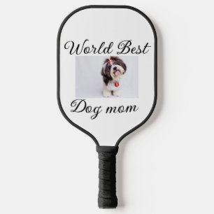 Raquette De Pickleball Simple animal coloré ajouter nom photo chien maman