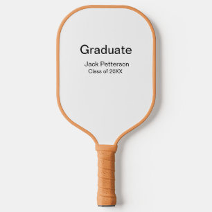 Raquette De Pickleball simple diplôme minimal ajouter nom classe moderne