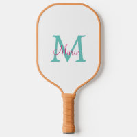 simple minimal add name monogram green pink blue t
