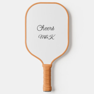 Raquette De Pickleball Simple minimal ajouter nom acclamations couple nom