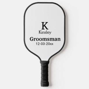 Raquette De Pickleball SIMPLE MINIMAL ajouter votre nom toiletteur person