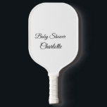 Raquette De Pickleball SIMPLE MINIMAL.CUTIE ADD NAME BABY baby shower Thr<br><div class="desc">Conception</div>