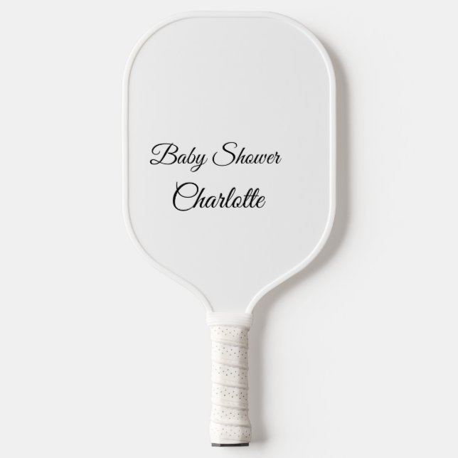 Raquette De Pickleball SIMPLE MINIMAL.CUTIE ADD NAME BABY baby shower Thr (Recto)