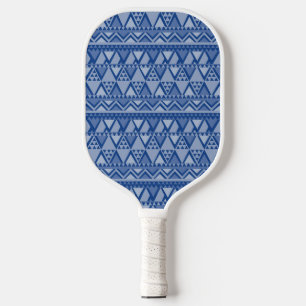 Raquette De Pickleball Simple Motif d'art tribal bleu