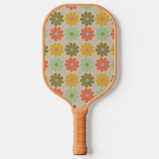 Raquette De Pickleball Simple Pastel Vintage Flower Pattern