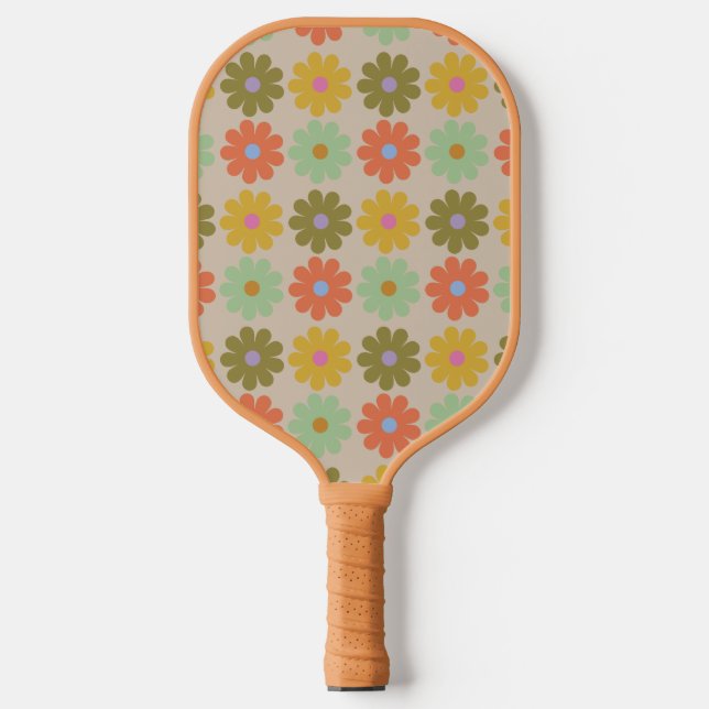 Raquette De Pickleball Simple Pastel Vintage Flower Pattern (Recto)