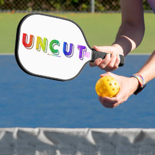 Raquette De Pickleball SlipperyJoe non coupé vibrant vivant néon arc-en-c