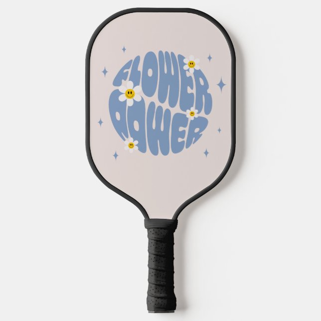 Raquette De Pickleball Slogan d'alimentation des fleurs (Recto)
