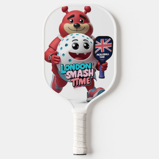 Raquette De Pickleball Smash à Big Ben - London Pickleball Design (Recto)