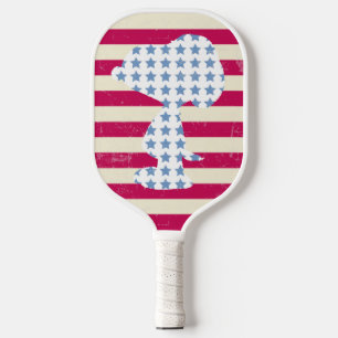 Raquette De Pickleball Snoopy Vintage Stars & Stripes