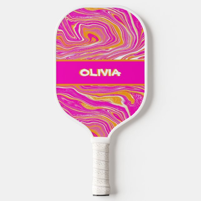 Raquette de Pickleball Soleil Rétro Gras des Année (Recto)