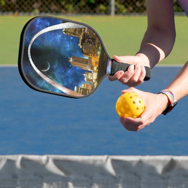 Raquette De Pickleball Spacey St. Louis Skyline (Insitu)