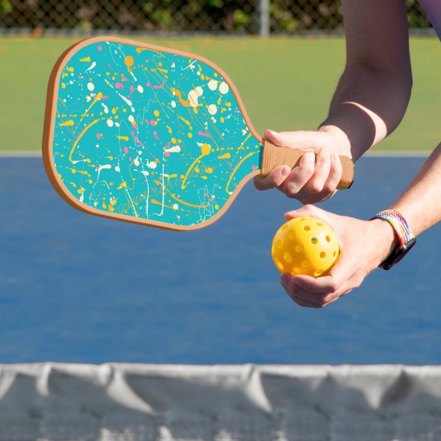 Raquette De Pickleball Splash de peinture Abstraite (Insitu)