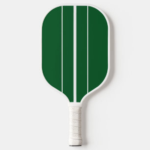 Raquette De Pickleball Sporty Slim White Racing Stripes Sur Forest Green
