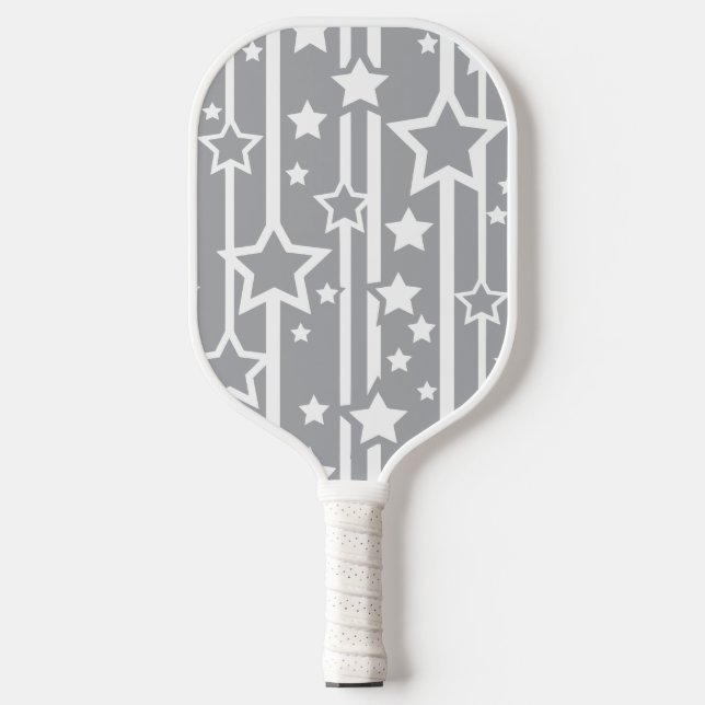 Raquette De Pickleball Star Shower Gris Argent (Recto)