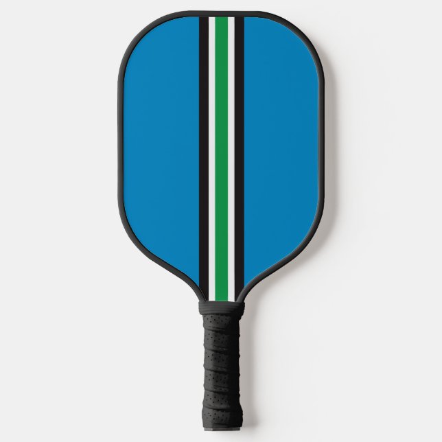 Raquette De Pickleball Stripes de course Pickleball Bleu Paddle (Recto)