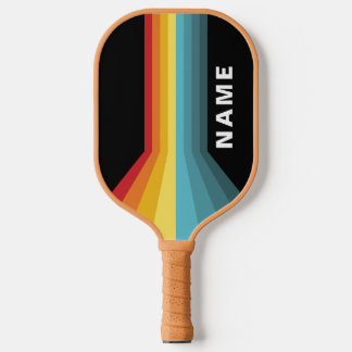 Raquette De Pickleball Stripes rétro personnalisées