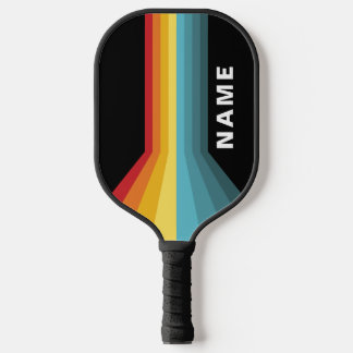 Raquette De Pickleball Stripes rétro personnalisées