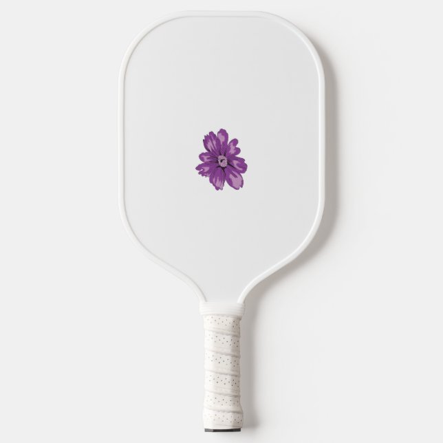 Raquette De Pickleball Style Fille, Aubergine Légère, Cèdre Blanchi (Recto)
