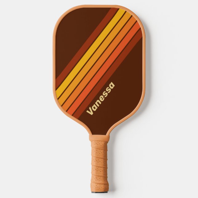 Raquette De Pickleball Style vintage trié avec nom (Recto)