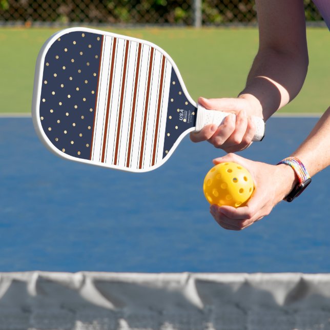 Raquette De Pickleball Sucre de canne Stripes & Pickleball Pois Paddle (Insitu)