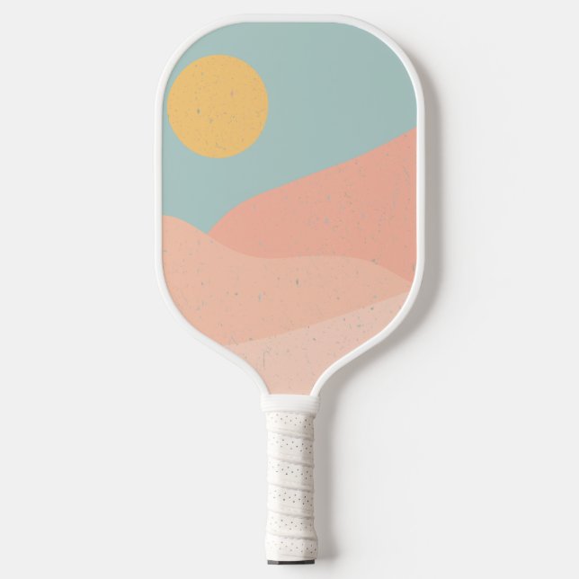 Raquette De Pickleball Sunrise Sunset Mountain (Recto)