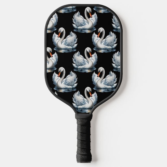 Raquette De Pickleball Swan Birds Design Motif (Recto)