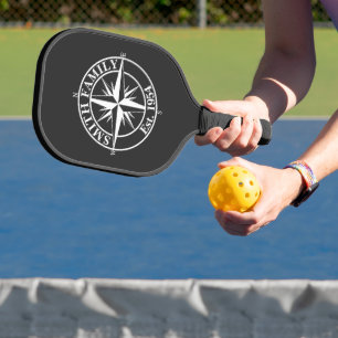 Raquette De Pickleball Symbole personnalisable du monogramme étoile de la
