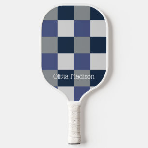 Raquette De Pickleball Tableau de contrôle blanc gris bleu marine Personn