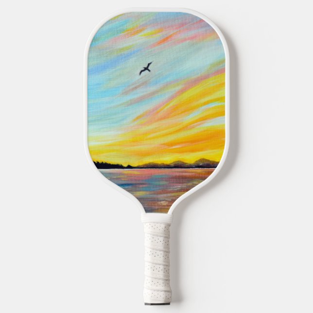 Raquette De Pickleball Tableau de la vue du traversier du matin (Recto)